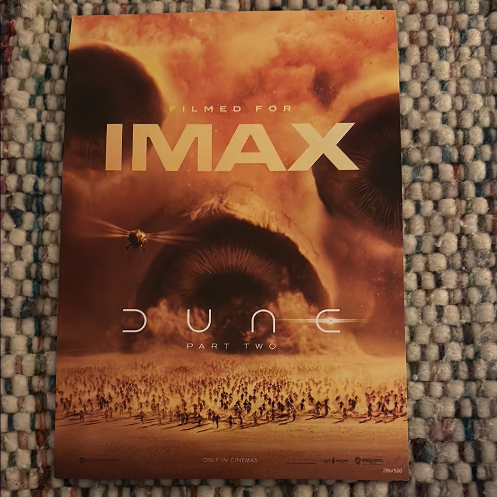 Dune Part Two IMAX Poster - pristine